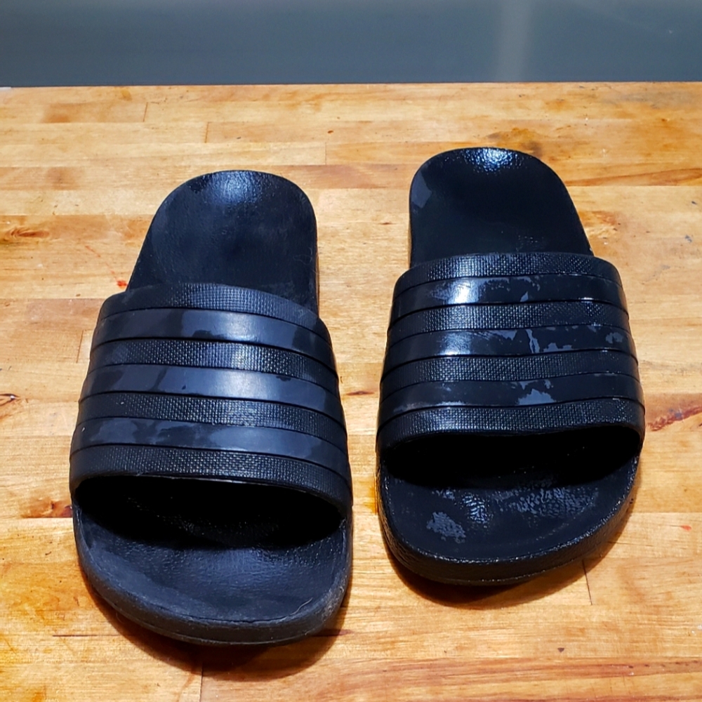 Black Addidas Slides